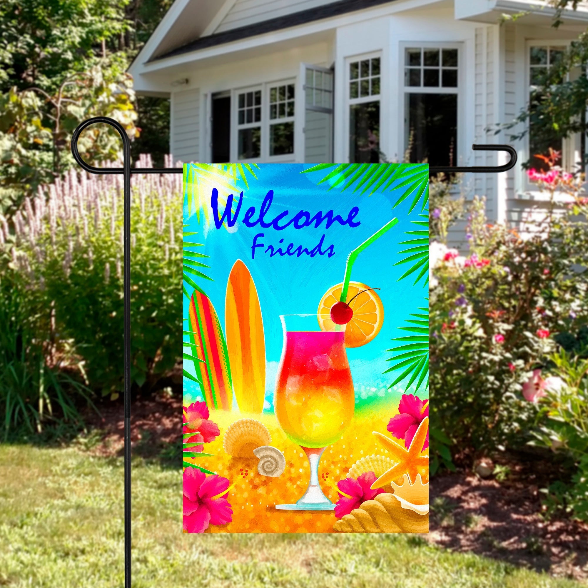  NorthLight Tropical Beach Outdoor Garden Flag 12.5