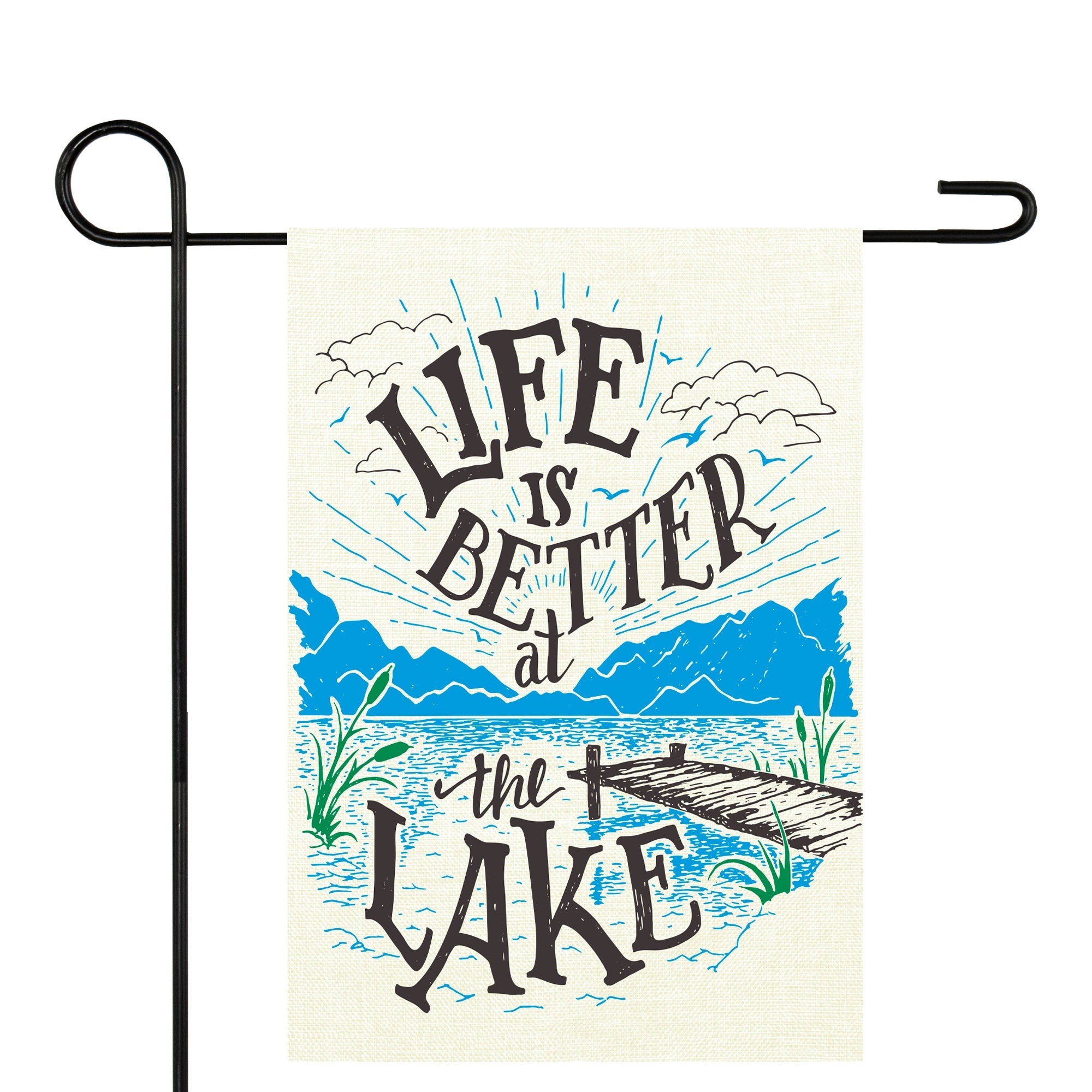  NorthLight Life is Better at the Lake Outdoor Garden Flag 12.5