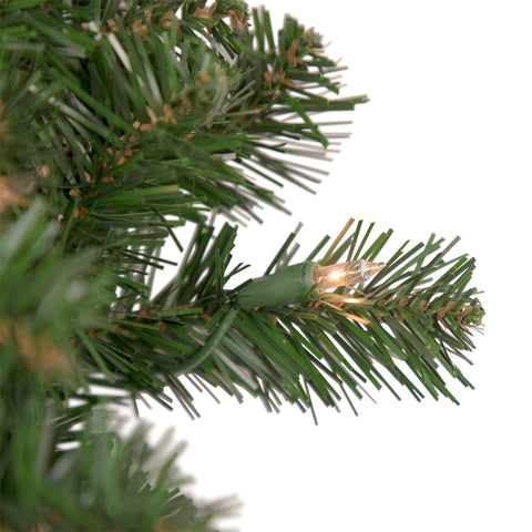 Pre-Lit Deluxe Windsor Pine Artificial Christmas Wreath - 72" - Clear Lights