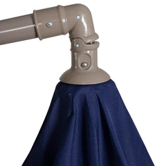 Offset Outdoor Patio Umbrella with Hand Crank