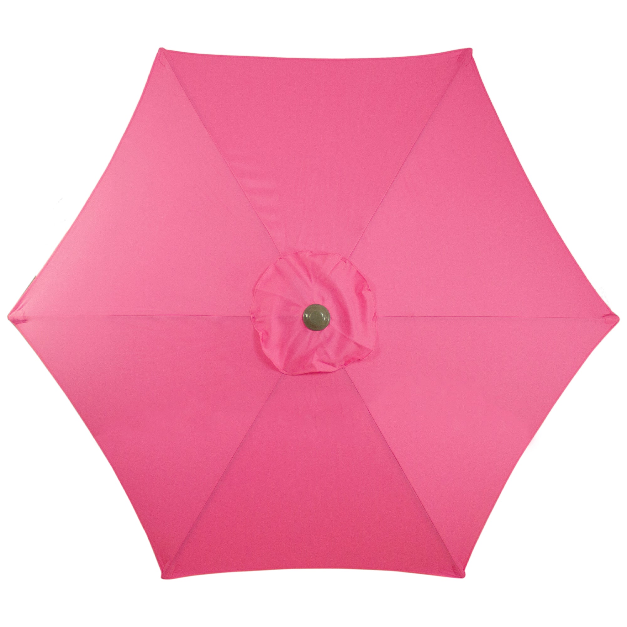  Outdoor Patio Market Umbrella with Hand Crank - Pink - Bonton