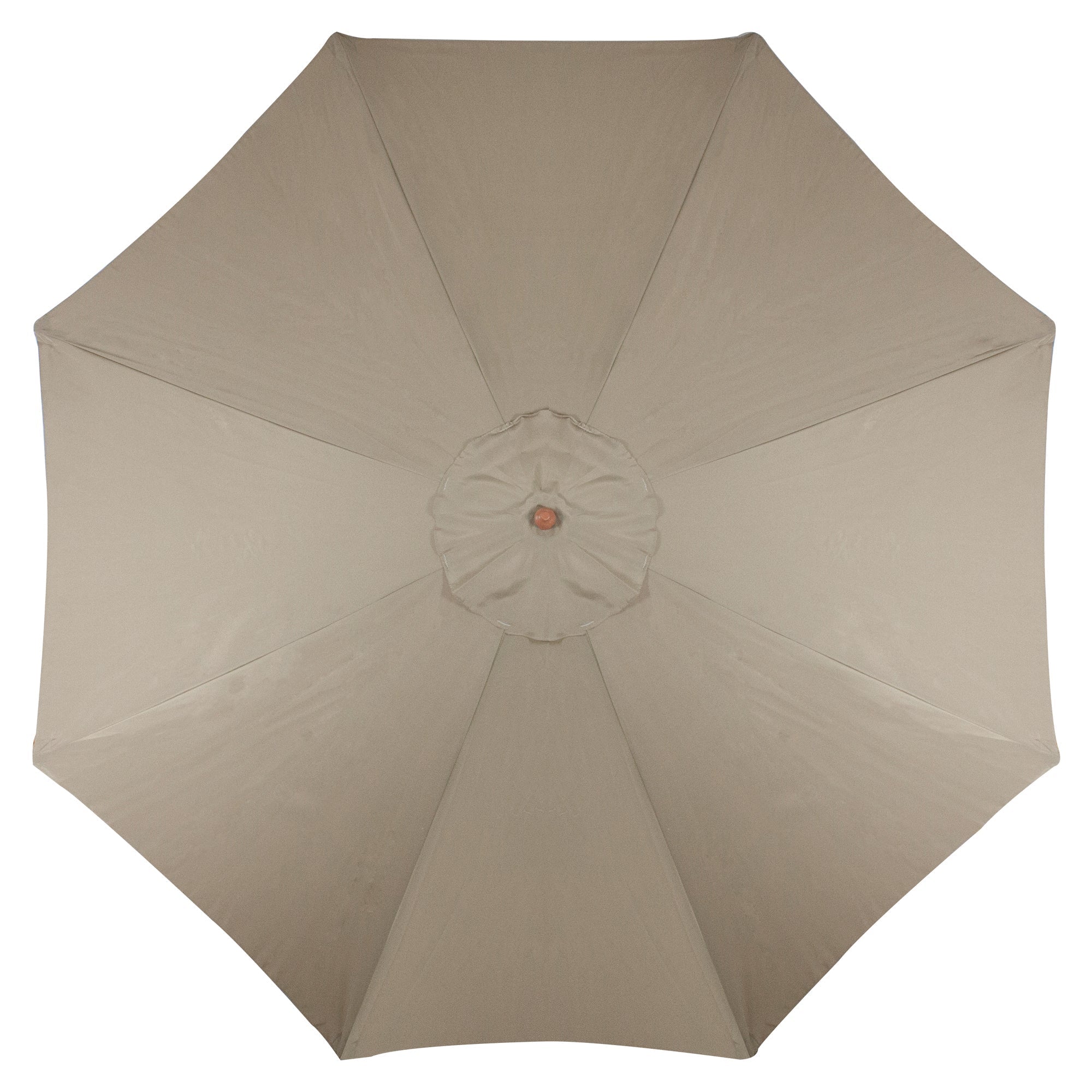  9ft Outdoor Patio Market Umbrella with Wooden Pole Tan - Beige - Bonton