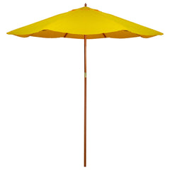 Outdoor Patio Market Umbrella with Wooden Pole