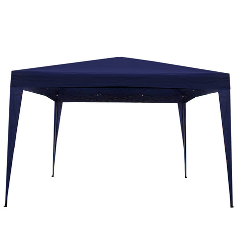 10' X 10' Navy Blue Pop-Up Outdoor Canopy Gazebo