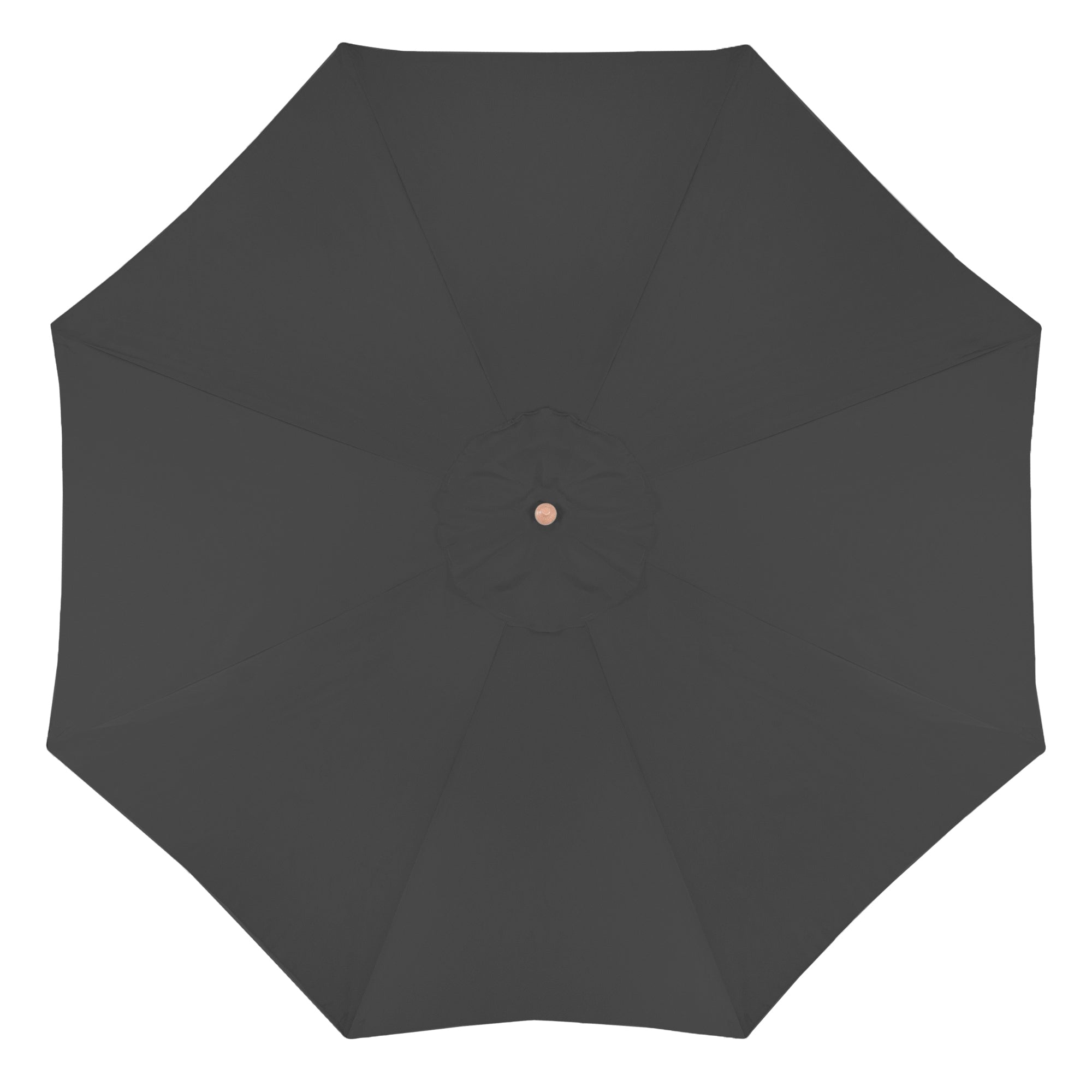  Outdoor Patio Market Umbrella with Wooden Pole - Gray - Bonton