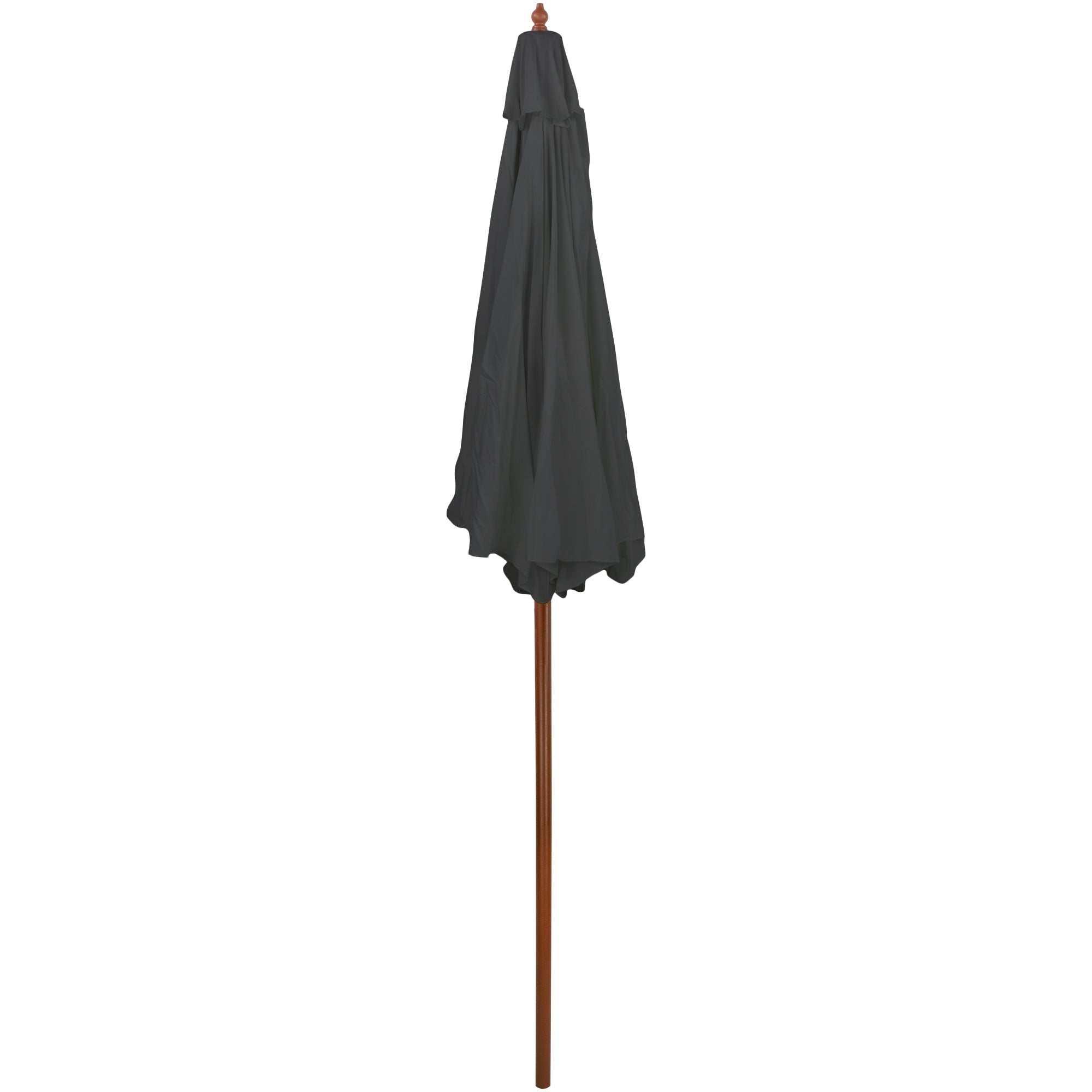  Outdoor Patio Market Umbrella with Wooden Pole - Yellow - Bonton