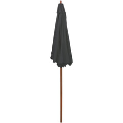 Outdoor Patio Market Umbrella with Wooden Pole