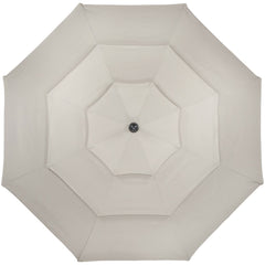 9.75ft Outdoor Patio Market Umbrella with Hand Crank and Tilt Beige