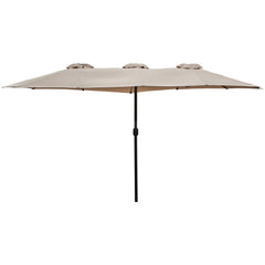 15' Outdoor Patio Market Umbrella with Hand Crank