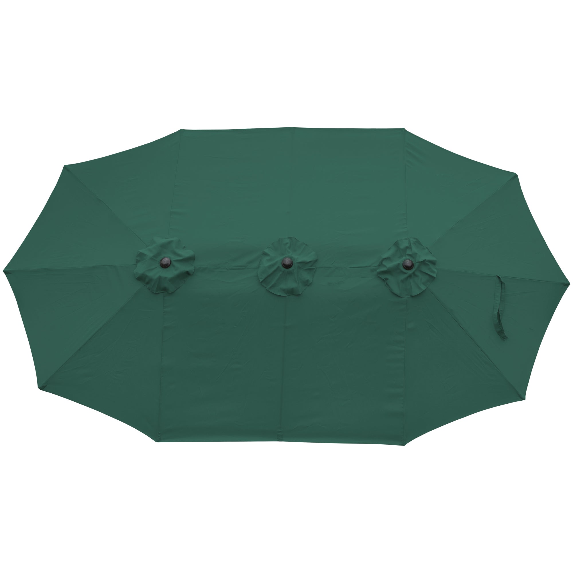  NorthLight 15' Outdoor Patio Market Umbrella with Hand Crank - Beige - Bonton