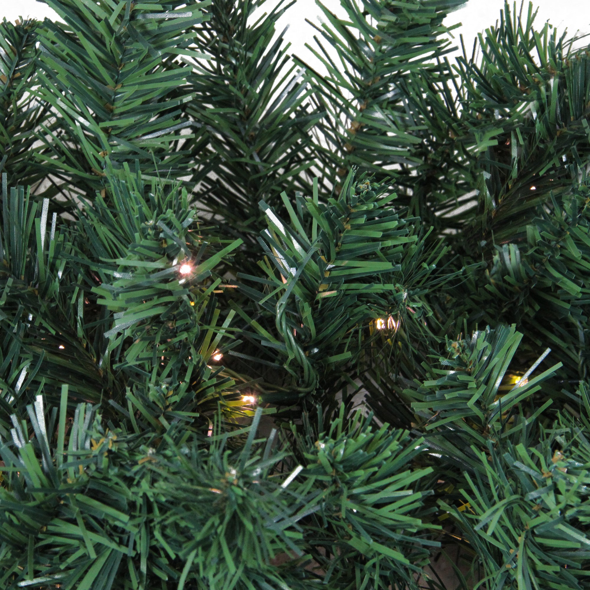  Northlight Pre-Lit High Sierra Pine Commercial Artificial Christmas Wreath - 12' - Warm White Lights - Default Title - Bonton
