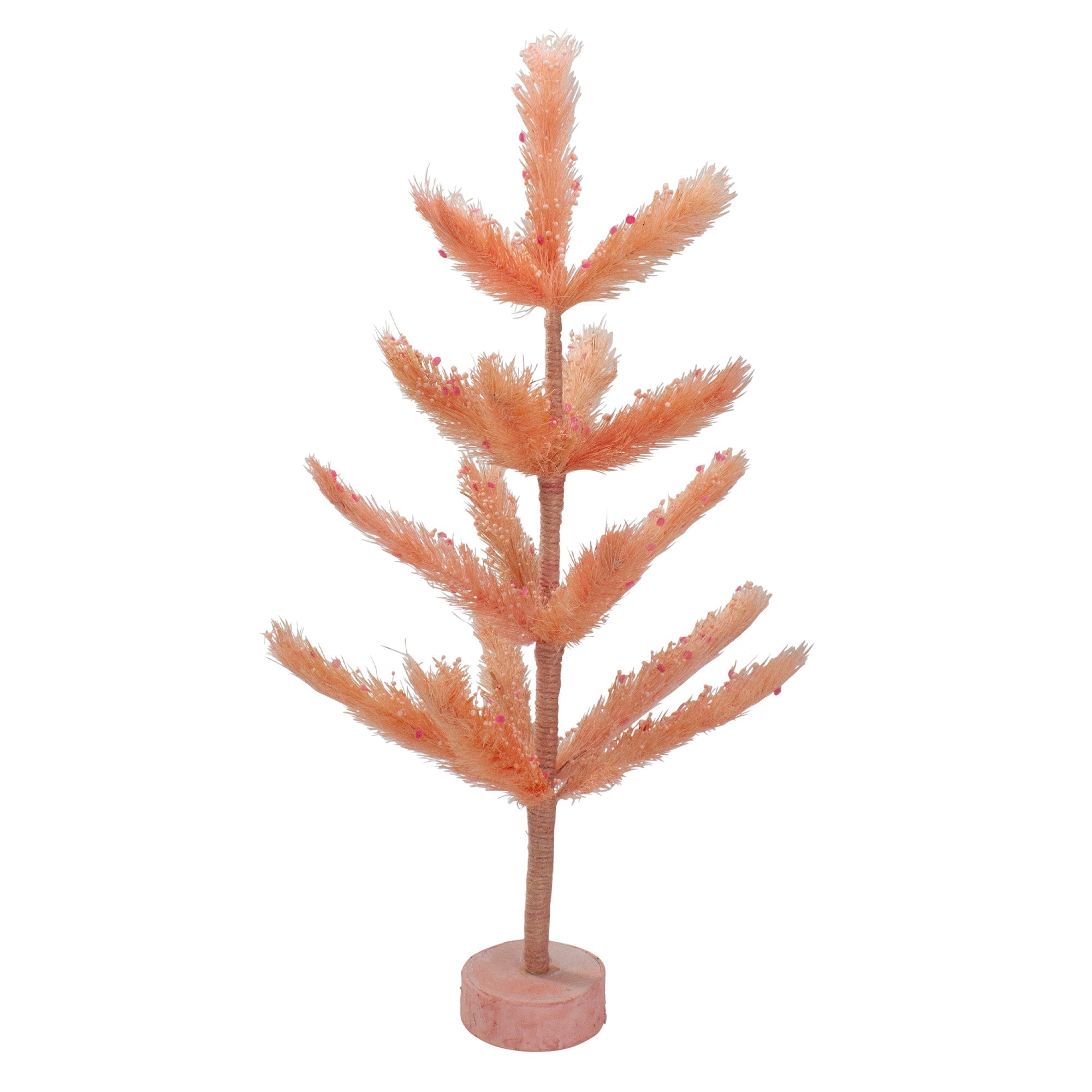  Medium Peach Sisal Pine Easter Tree 2 Ft - Pink - Bonton