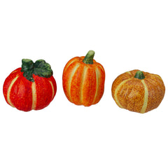 6pc Fall Harvest Ceramic Pumpkins Decoration Set