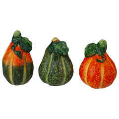 6pc Fall Harvest Ceramic Pumpkins Decoration Set