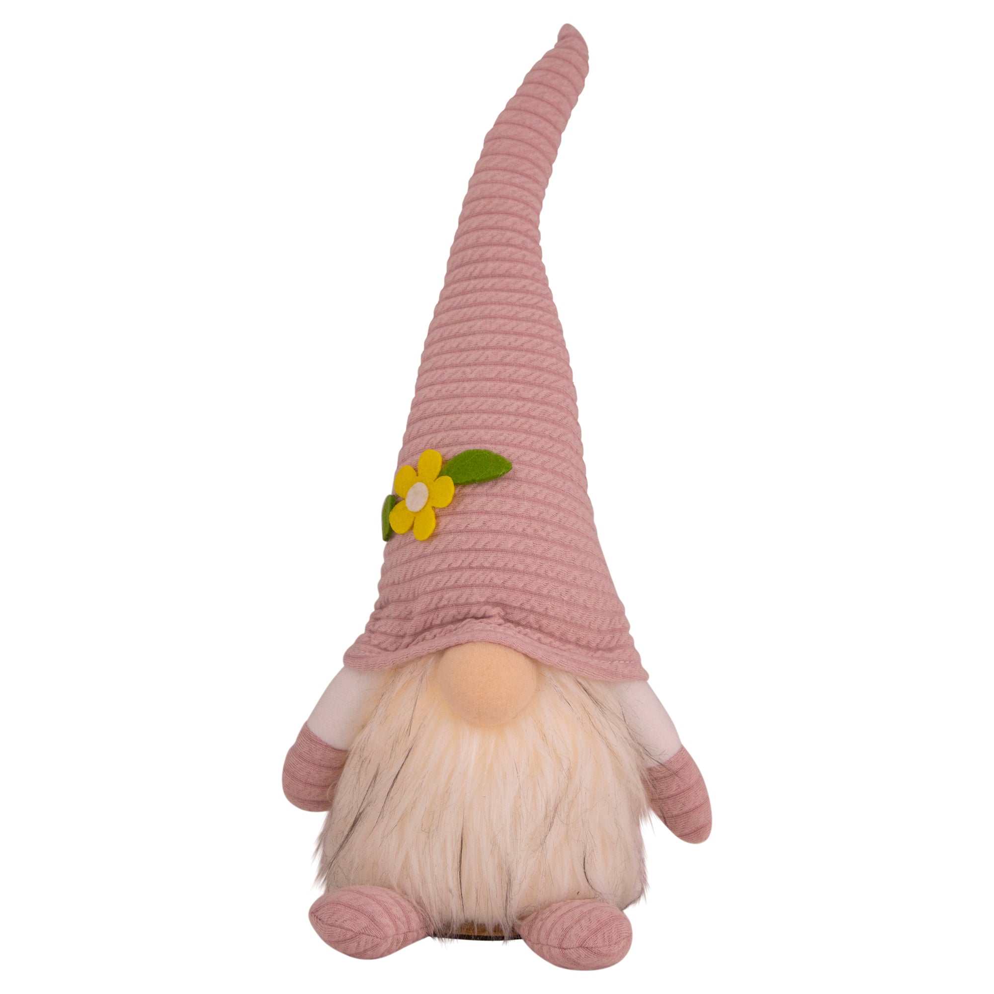  Light Pink Spring Gnome with Flower Hat, 12.25