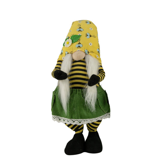 Girl Bumblebee Hat with Daisy Gnome, 19.75"