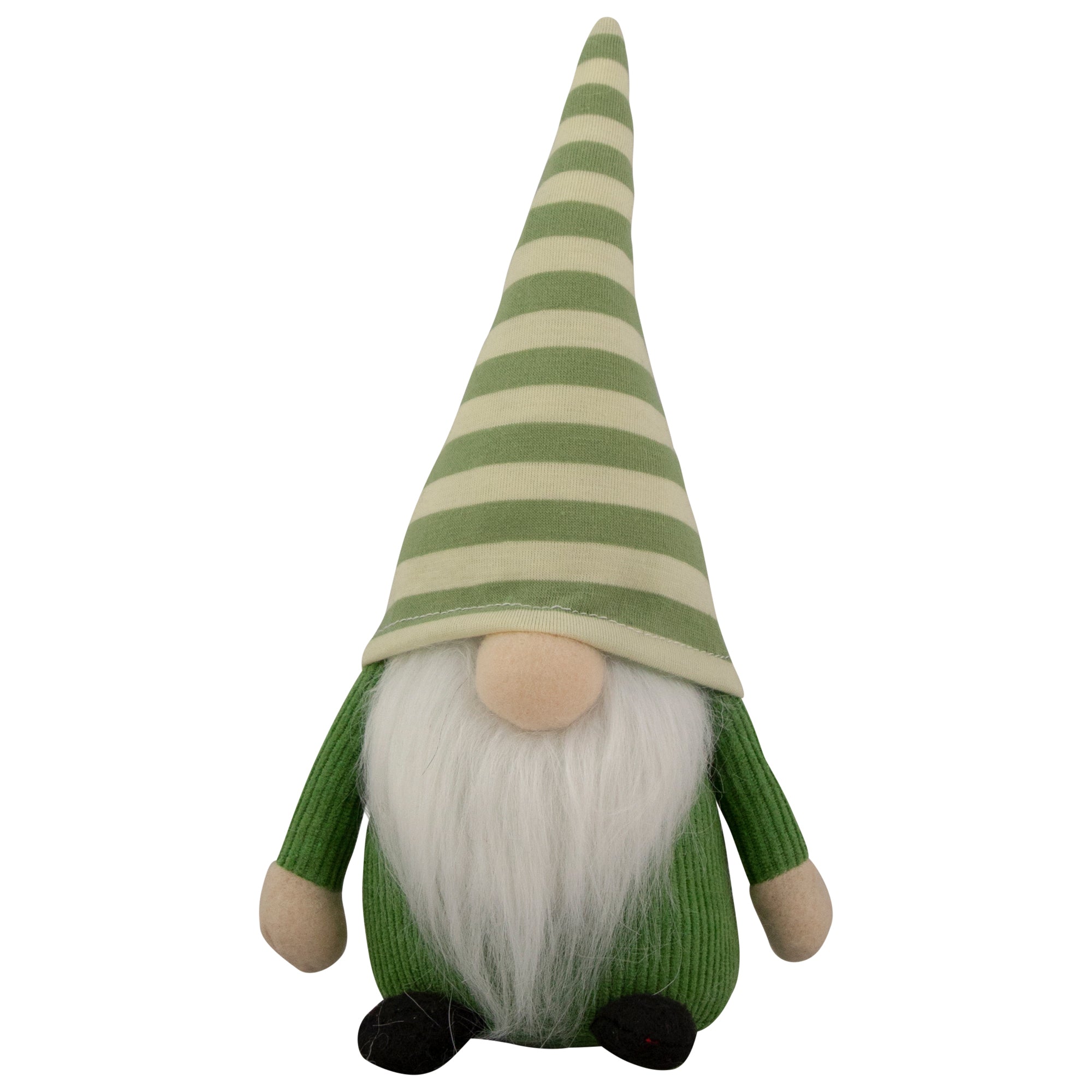  NorthLight Green Striped Hat Boy Springtime Gnome, 9.25