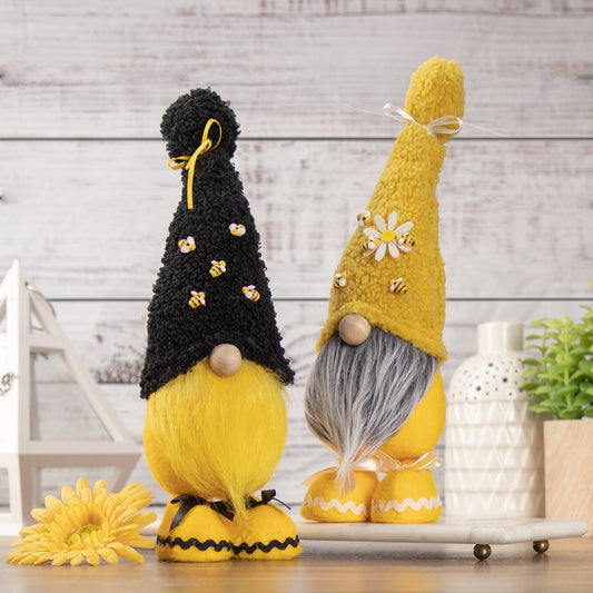 Sherpa Bumblebee & Daisy  Gnome, 15"