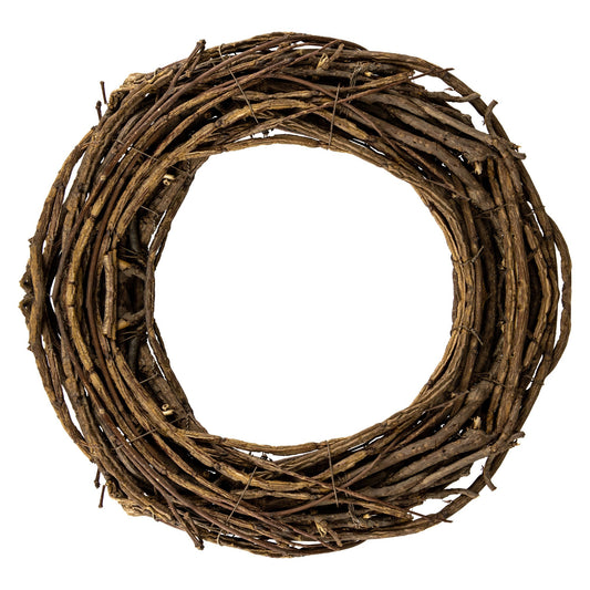 Natural Grapevine & Twig Faux Wreath, 12"