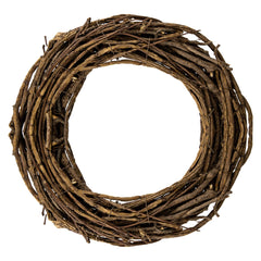 Natural Grapevine & Twig Faux Wreath, 12"