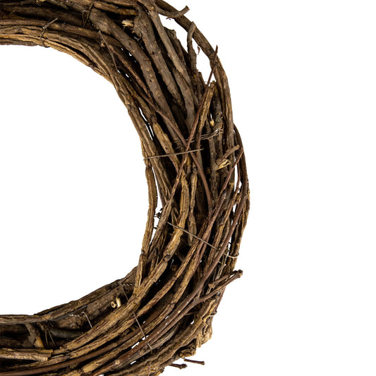 Natural Grapevine & Twig Faux Wreath, 12"