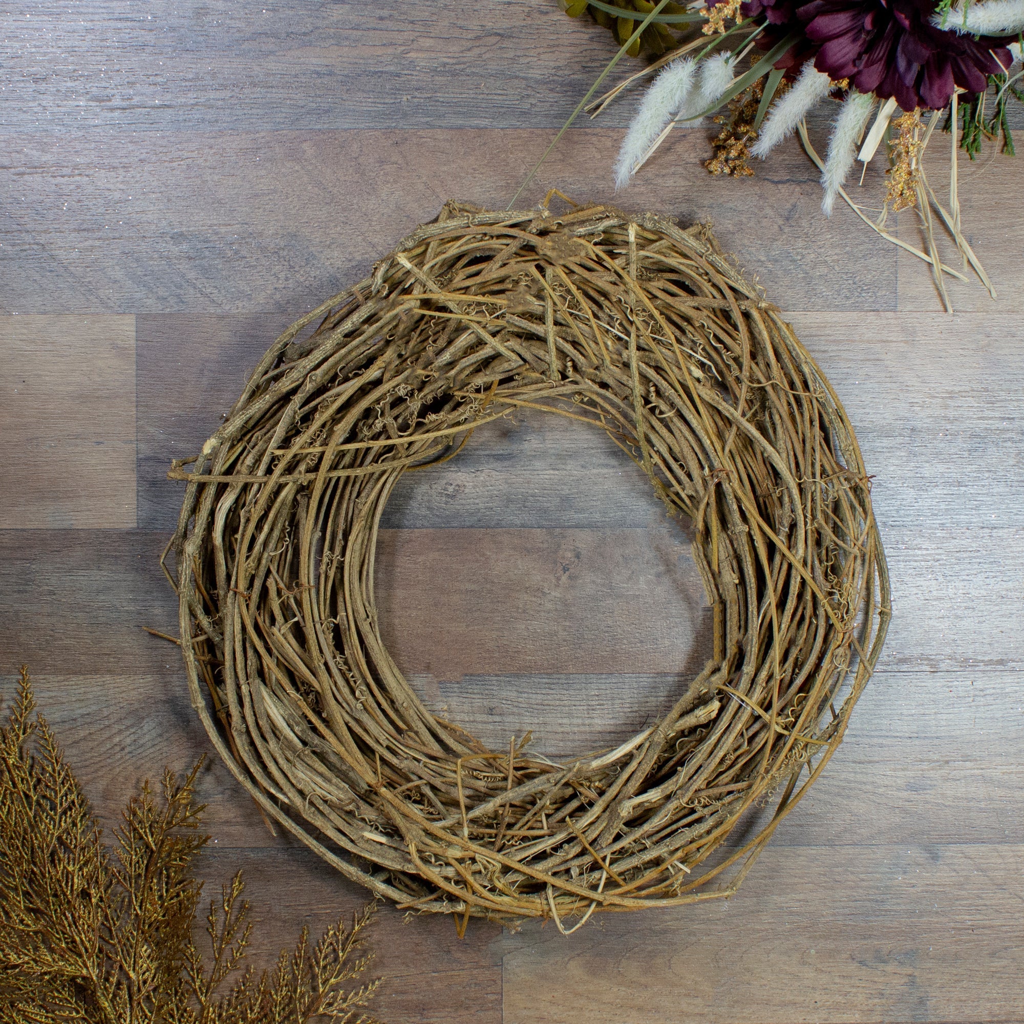  Natural Grapevine & Twig Spring Wreath 15