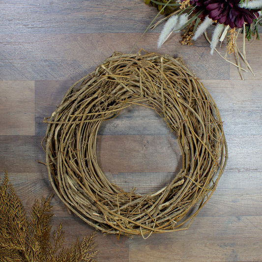 Natural Grapevine & Twig Spring Wreath 15"