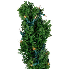 Real Touch™ Pre-Lit Artificial Cedar Spiral Topiary Tree  Clear Lights - 5.5'