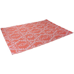 4' X 6' Pink Abstract Pattern Rectangular Outdoor Area Rug