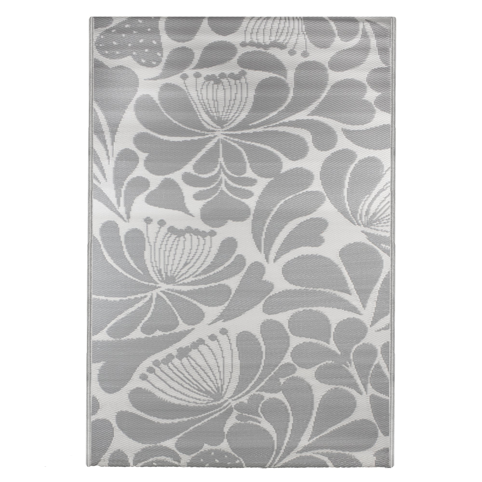  Floral Design Rectangular Outdoor Area Rug - Pink - Bonton