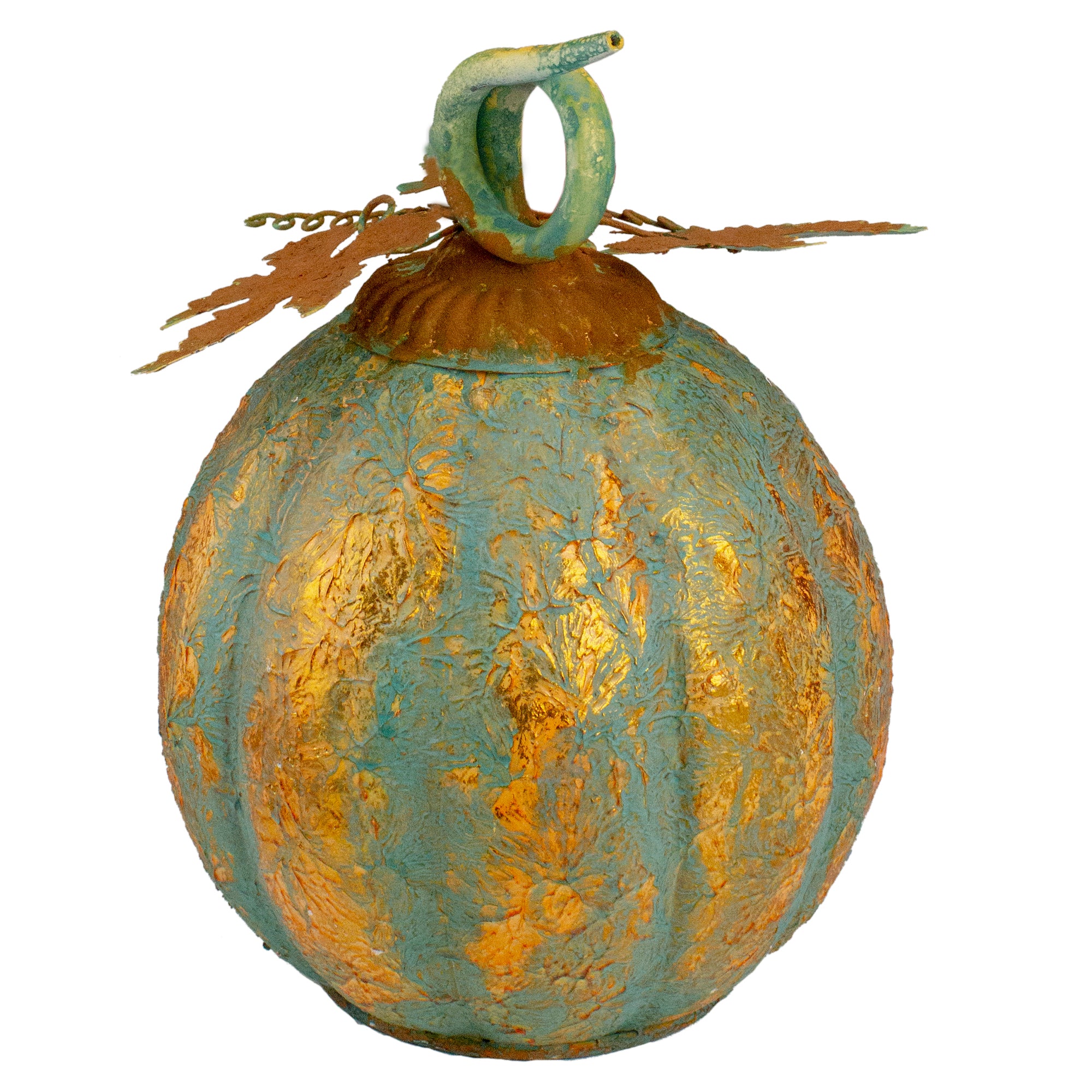  Northlight Autumn Harvest Pumpkin Metal Decoration - 13