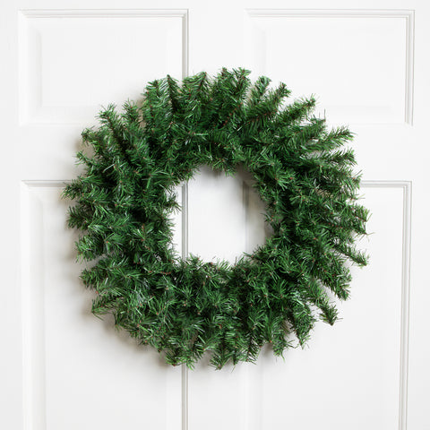 Canadian Pine Artificial Christmas Wreath - 20" - Unlit