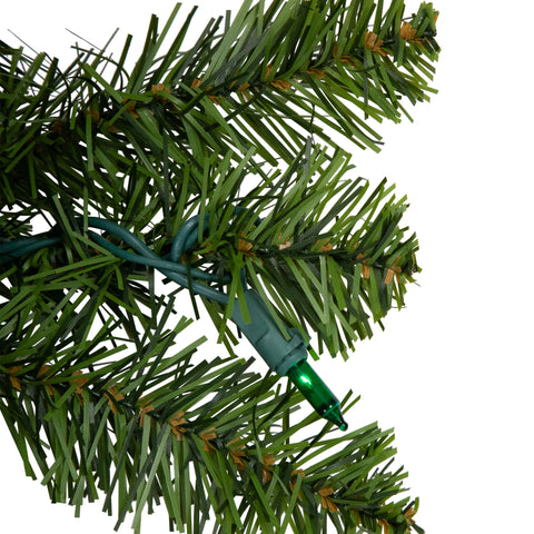 Pre-Lit Canadian Pine Artificial Christmas Wreath - 36" - Multi Lights
