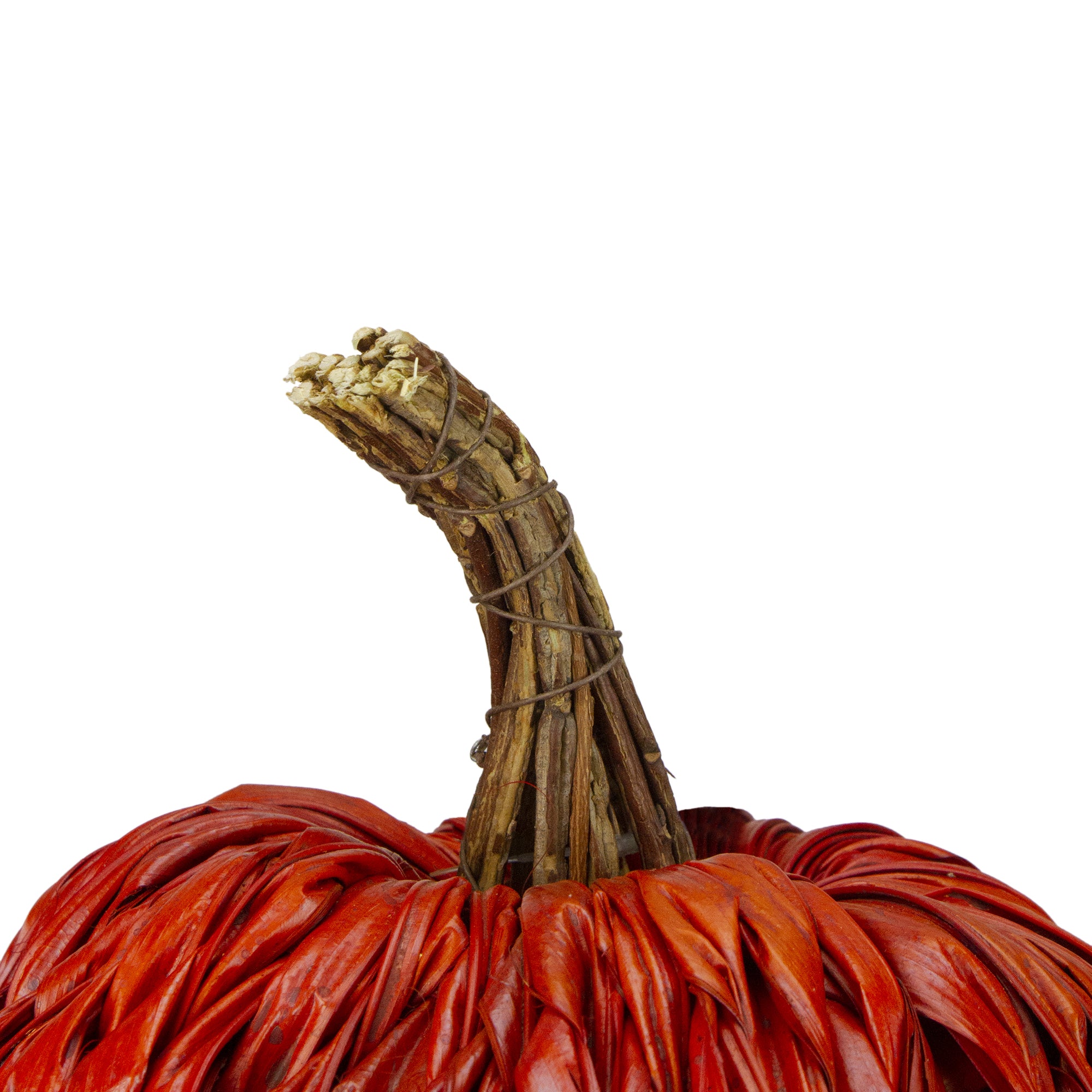  Northlight Autumn Harvest Woven Pumpkin Decoration - 8.5