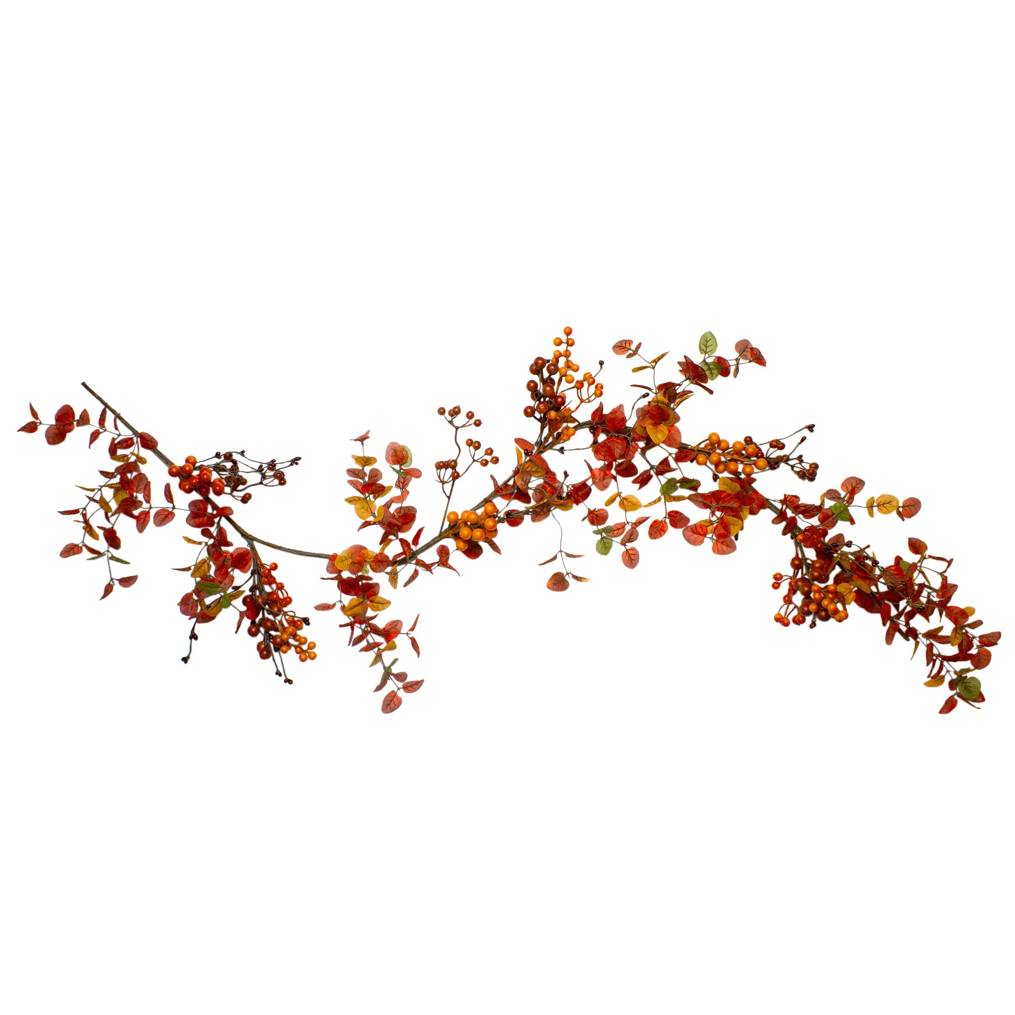  Northlight 5' Berry and Leaves Fall Harvest Artificial Garland - Unlit - Default Title - Bonton