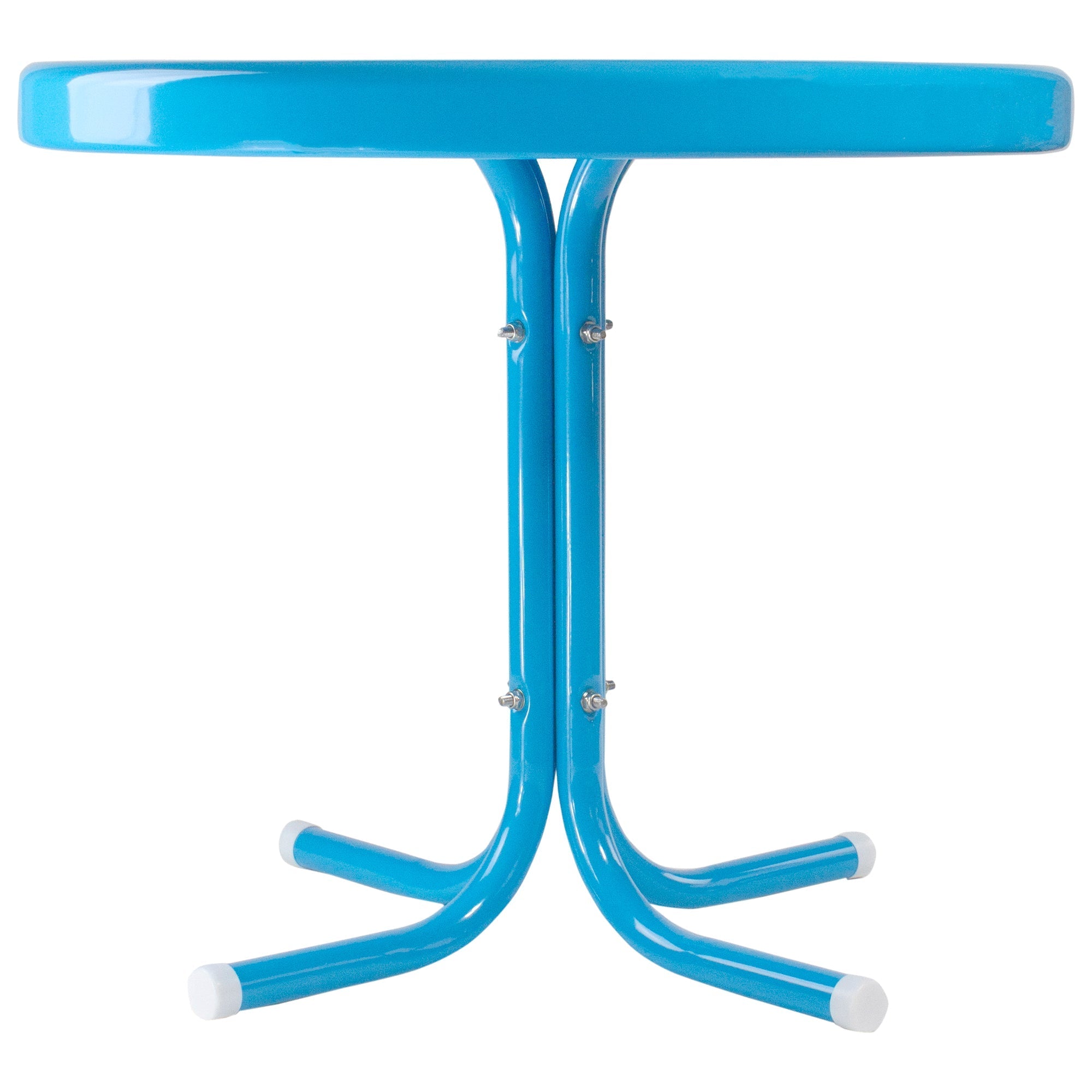  Outdoor Retro Tulip Side Table - Blue - Bonton