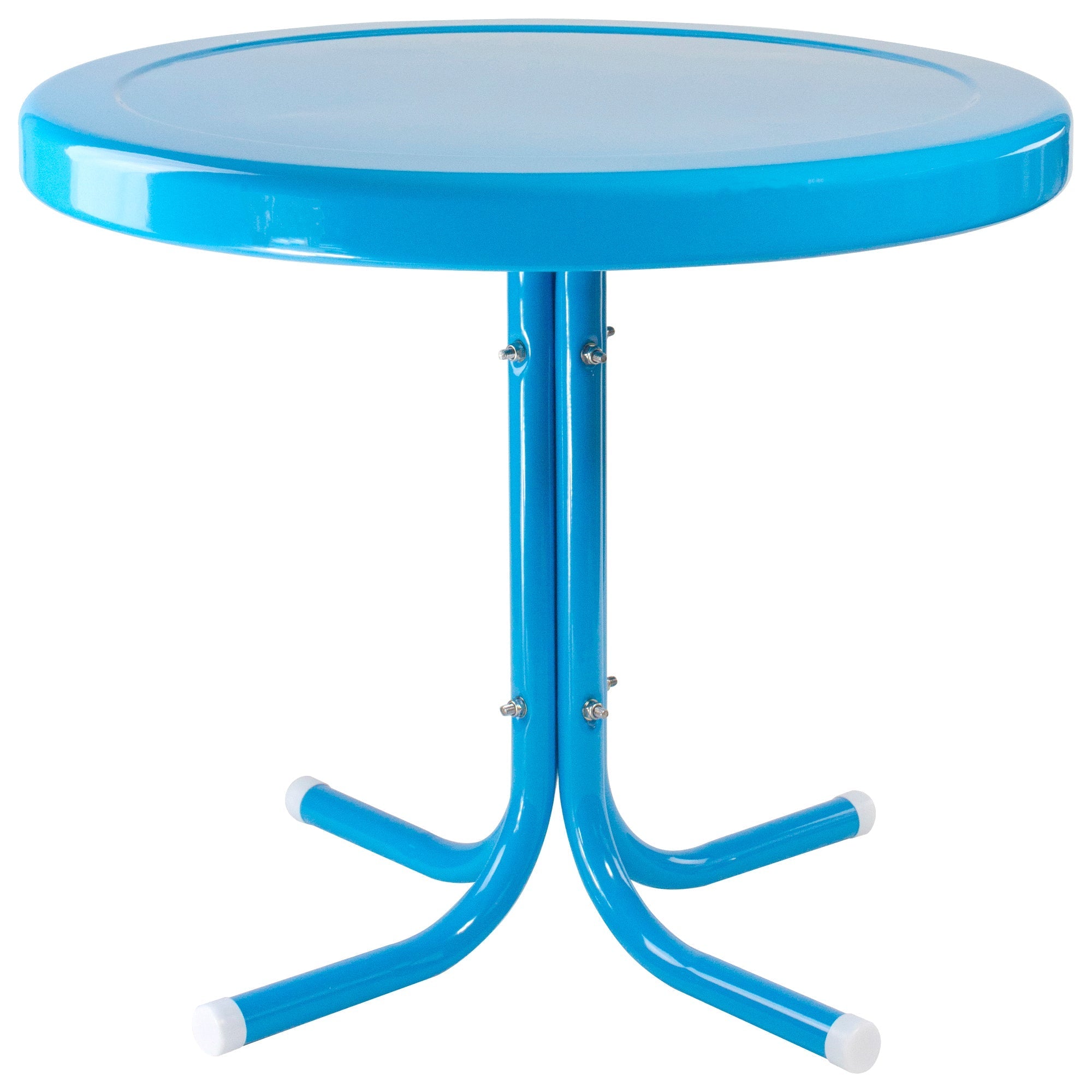  Outdoor Retro Tulip Side Table - Blue - Bonton