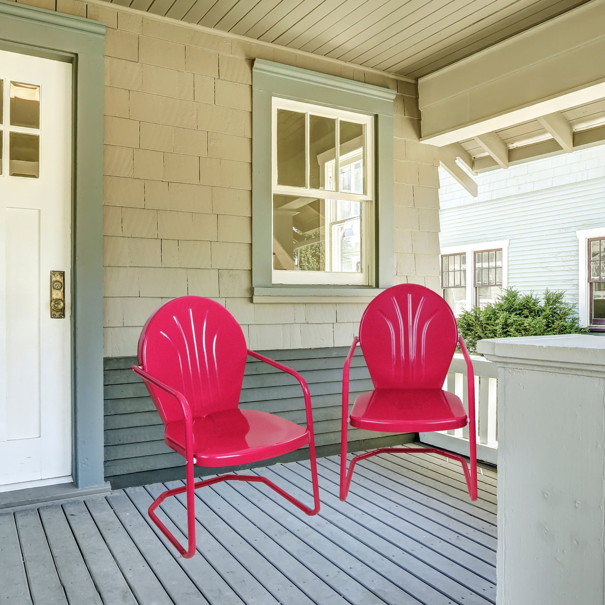  Outdoor Retro Tulip Armchair - Pink - Bonton