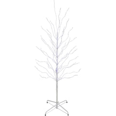 5' LED Lighted White Birch Christmas Twig Tree - Cool White Lights