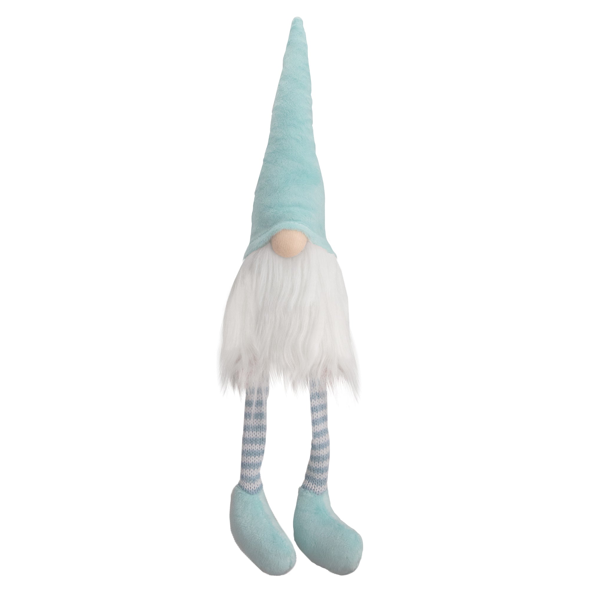  NorthLight Aqua & White Sitting Spring Gnome, 16