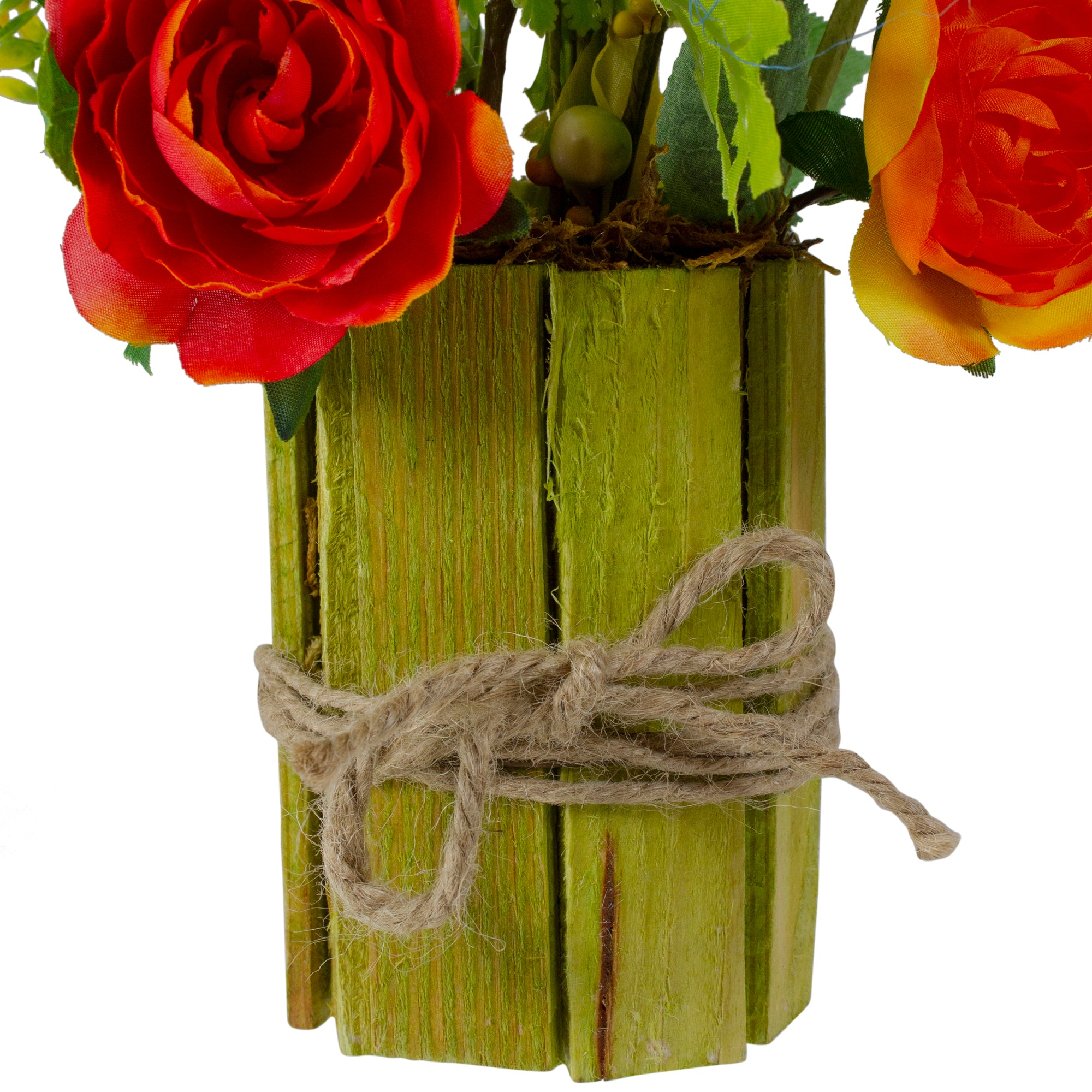  Northlight Potted Ranunculus and Rose Floral Spring Decoration - 13