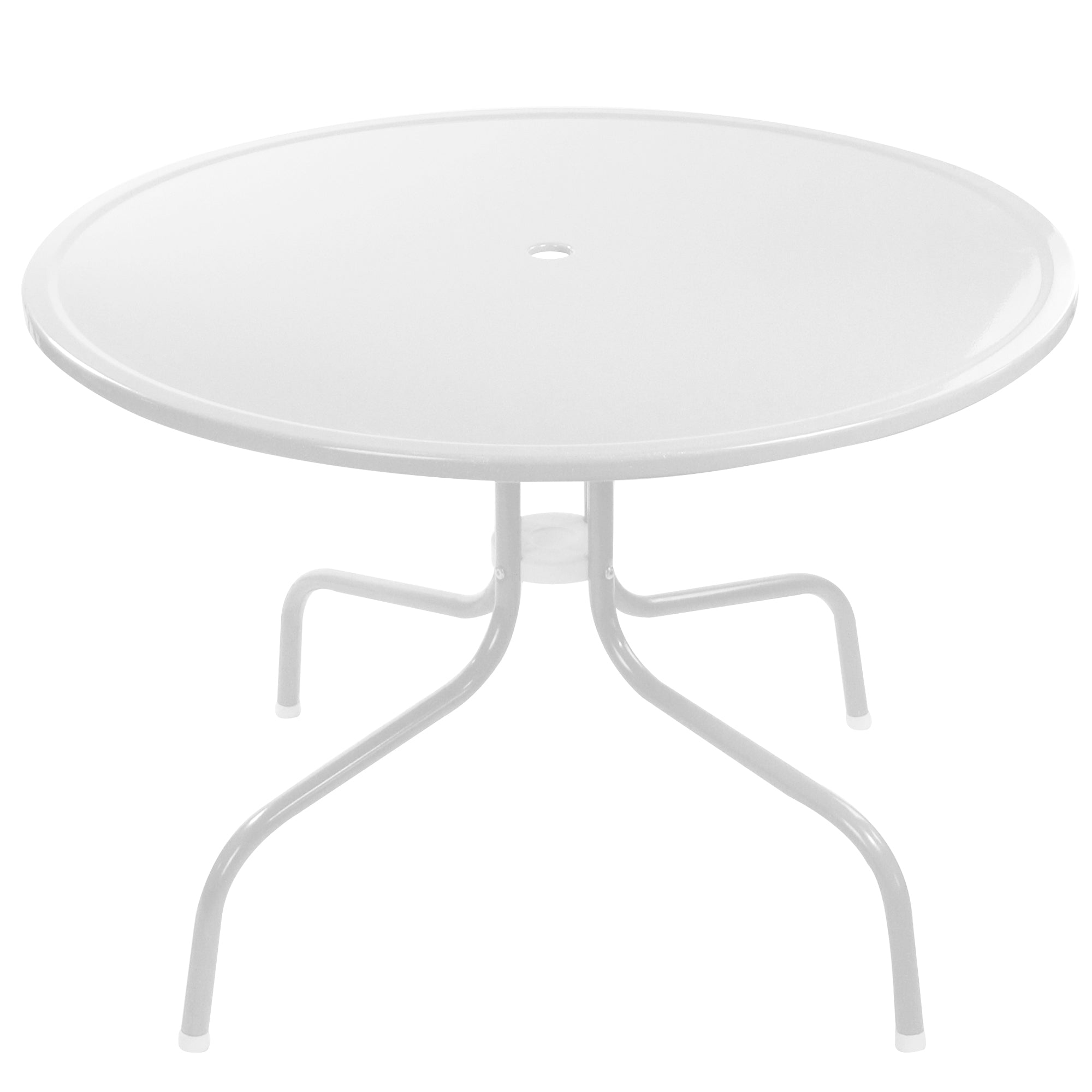  Outdoor Retro Metal Tulip Dining Table - White - Bonton