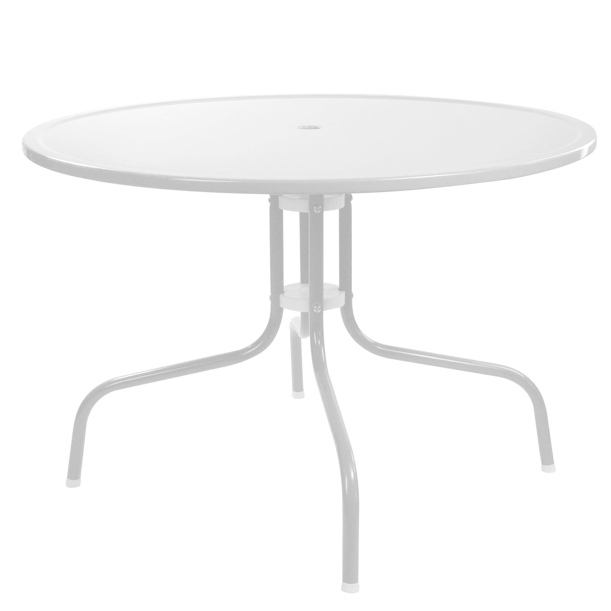  Outdoor Retro Metal Tulip Dining Table - White - Bonton