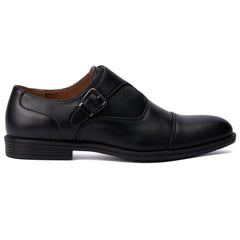 New York & Company Men's Marlon Monk Strap Dress Shoe-BLACK-9.5-4