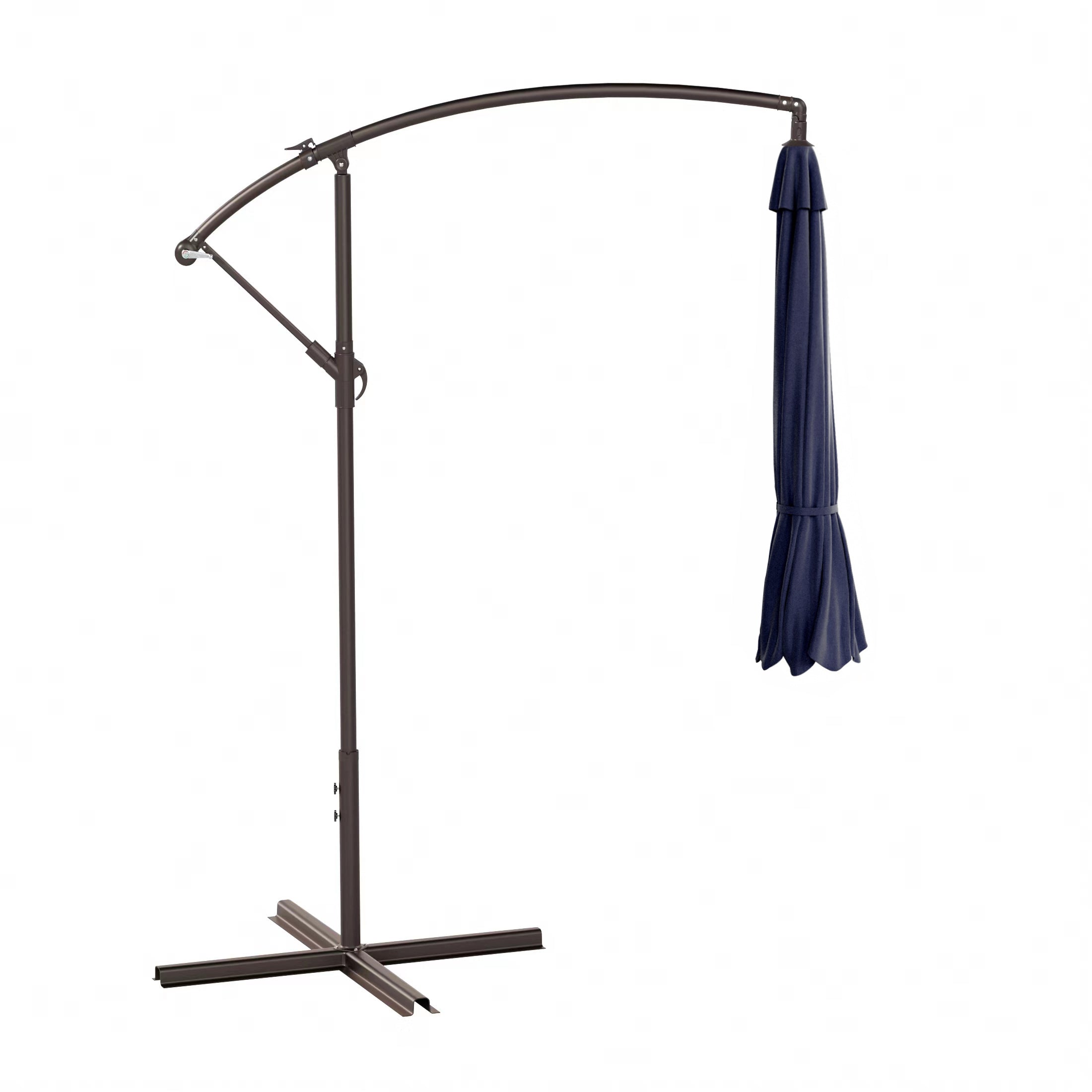  Westin Furniture 10 Ft Outdoor Patio Cantilever Offset Umbrella - Navy Blue - Bonton