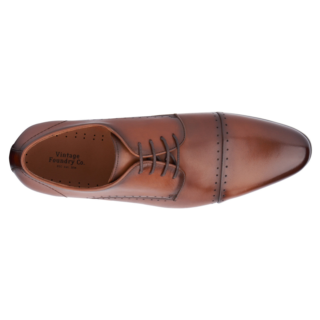  Vintage Foundry Co. Vintage Foundry Co. Men's Ferdinand Dress Oxfords - COGNAC - Bonton