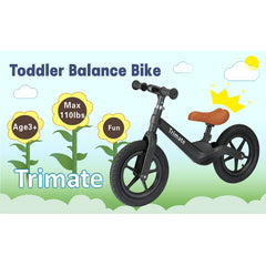 Trimate Toddler Balance Bike in Black