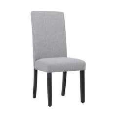 Upholstered Linen Fabric Dining Side Chair, Set of 2