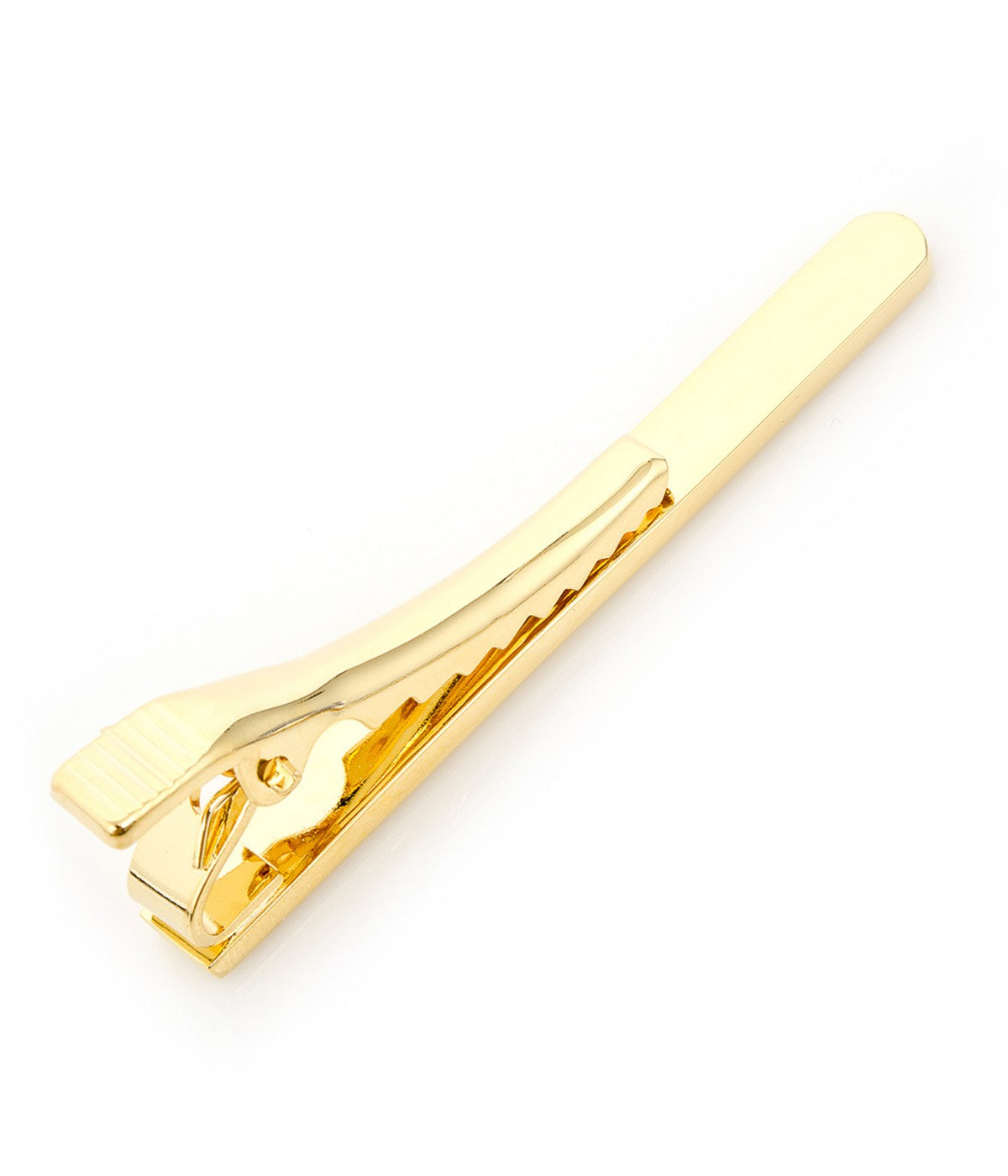  Cufflinks Gold Etched Lines Tie Clip - Gold - Bonton