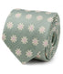  Cufflinks Daisy Soft Green Men's Tie - Green - Bonton